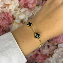 BRACELET LUXURY OR NOIR